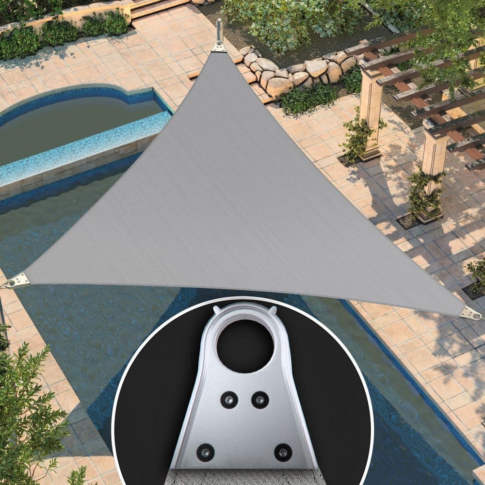 Super Ring 20 ft. x 20 ft. x20ft. Triangle Sun Shade Sail with Cable-Grey price history on PriceWatchPro