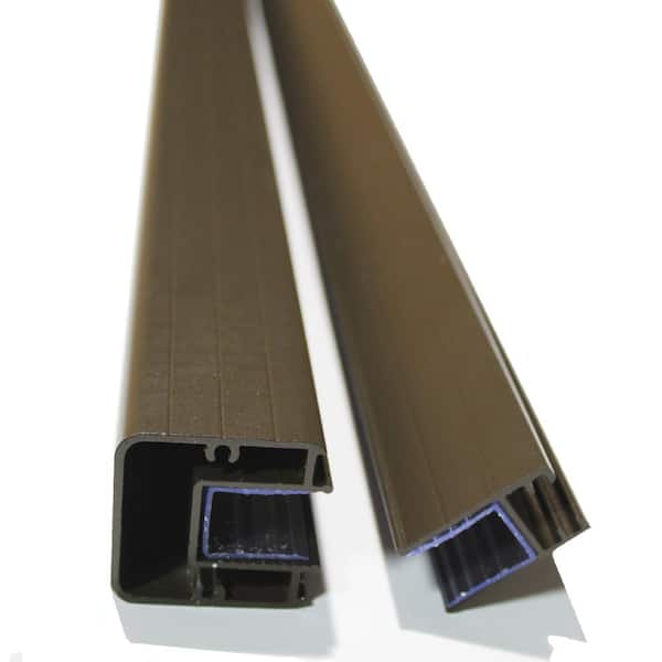 Vista Railing Systems Inc 8 ft. Textured Bronze Aluminum Top and Bottom Stair Rail Kit