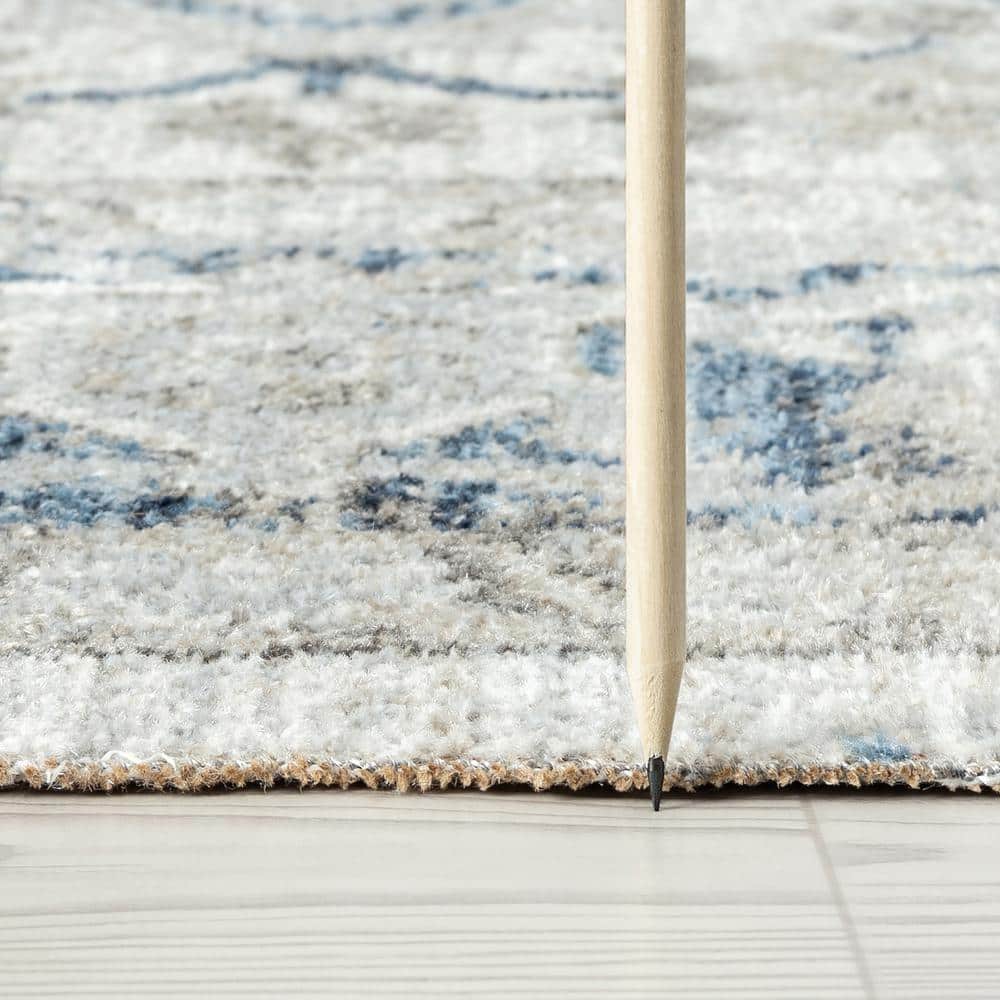 Palazzo 5' x 8' Gray Synthetic Modern Rectangular Rug