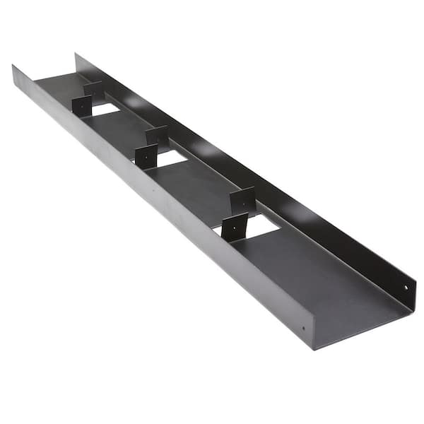 FORTRESS Evolution Steel Black Deck Framing 2 in. x 6 in x 8 ft. U-Rim Joist 12 in. O.C.