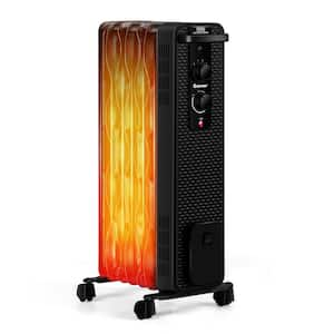 1500-Watt Electric Oil-Filled Radiant Space Heater with Adjustable Thermostat