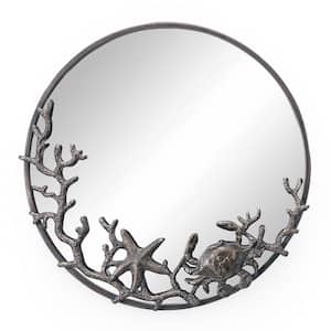 Medium Round Bronze Novelty Mirror (22 in. H x 22 in. W)
