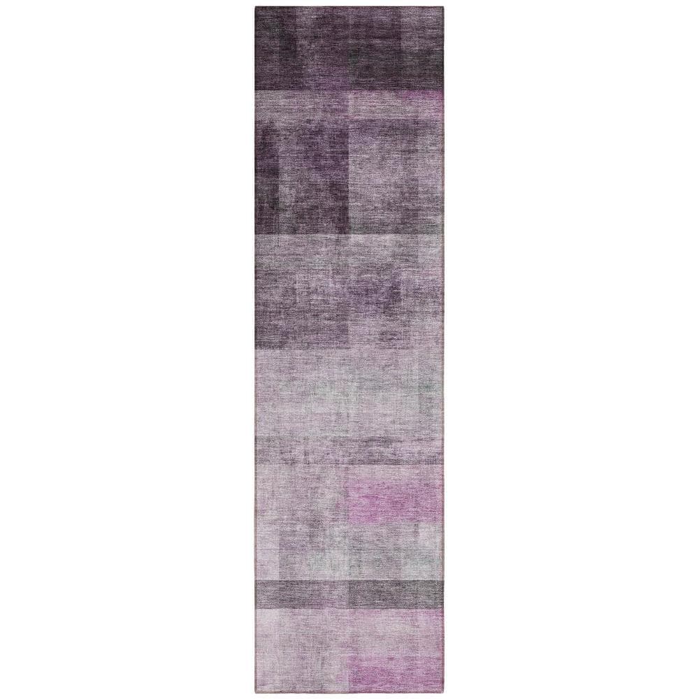 Purple 2 ft. x 8 ft. Woven Solid Color Runner Indoor/Outdoor Area Rug price history on PriceWatchPro