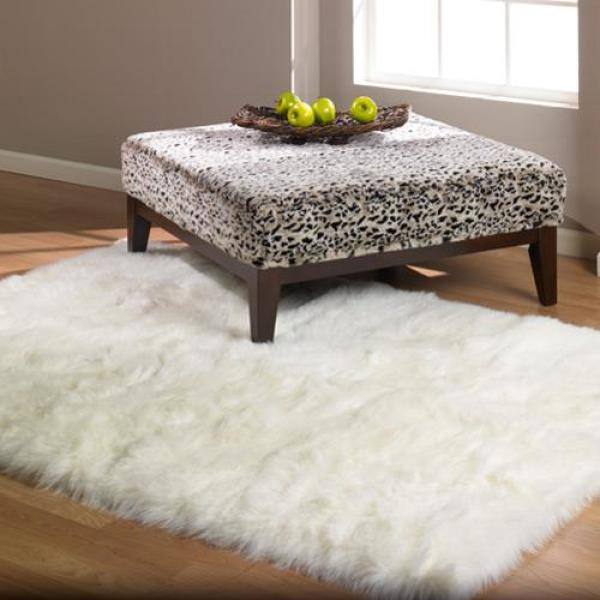 Gorilla Animal Print Faux Fur Rug Non Slip Floor Mat Carpet Home