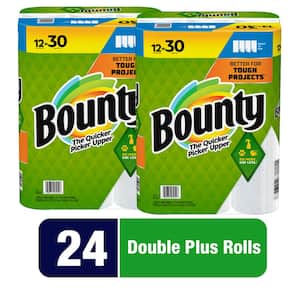 White, Select-A-Size Paper Towels (24 Double Plus Rolls)
