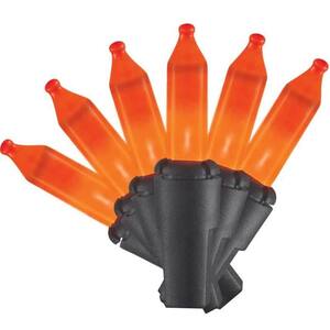 100-Count Orange Mini Incandescent Halloween String Lights