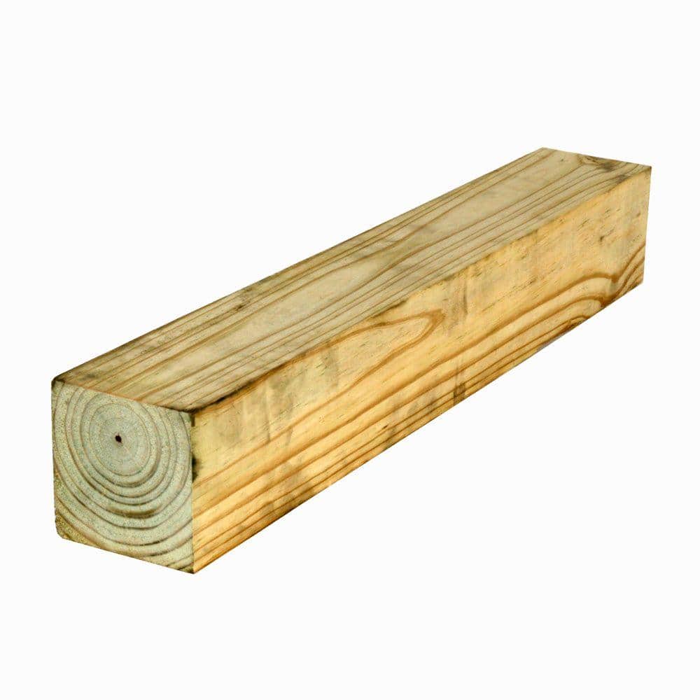 4 in. x 4 in. x 8 ft. #2 Pressure-Treated Timber 256276 - The Home