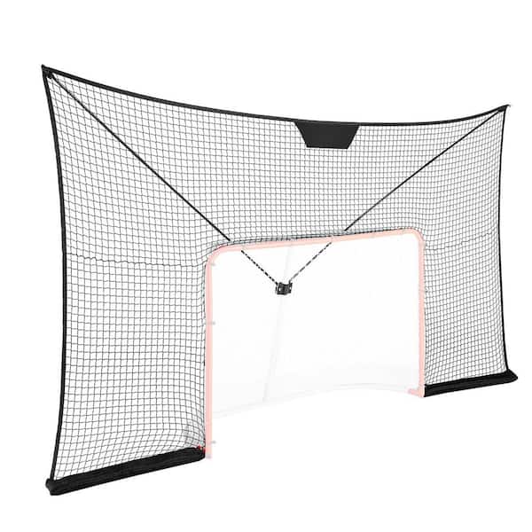 Hockey Goal Backstop Net, Street Hockey Sports Backstop Netting, Portable Indoor Outdoor Hockey Training Net
