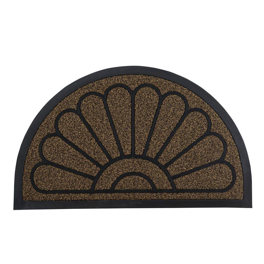 Superior Natural Sunburst 18 in. x 30 in. Coir Door Mat