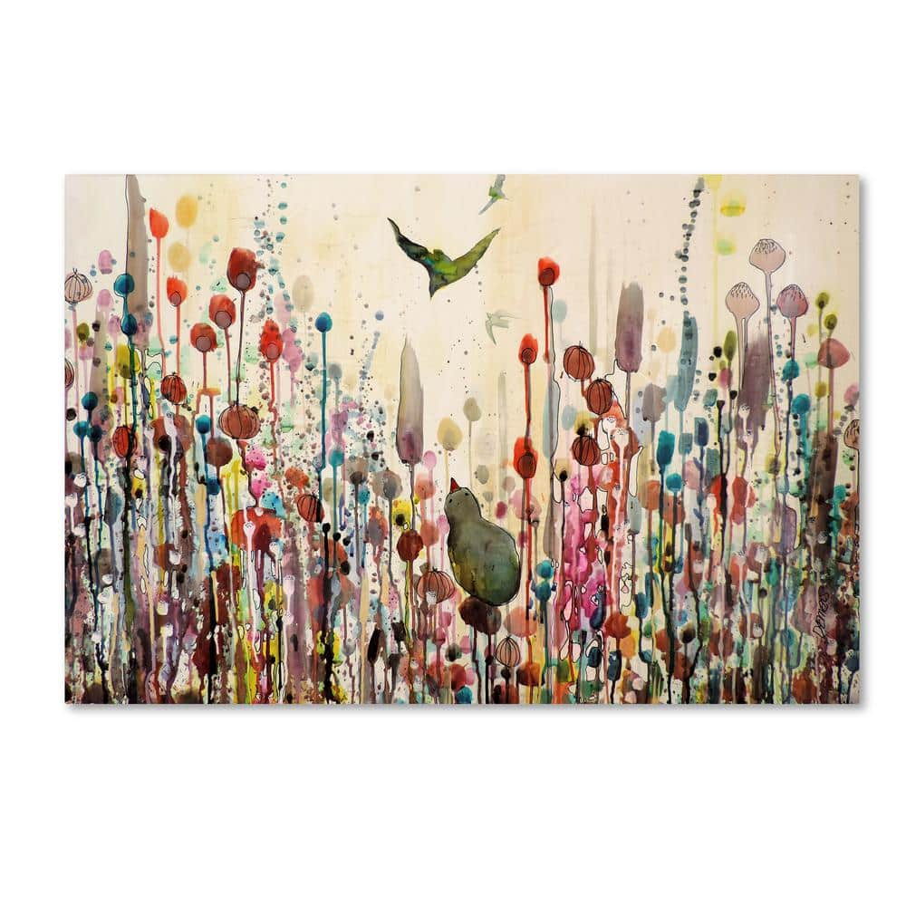 Trademark Fine Art 22 in. x 32 in. "Learning To Fly" by Sylvie Demers Printed Canvas Wall Art