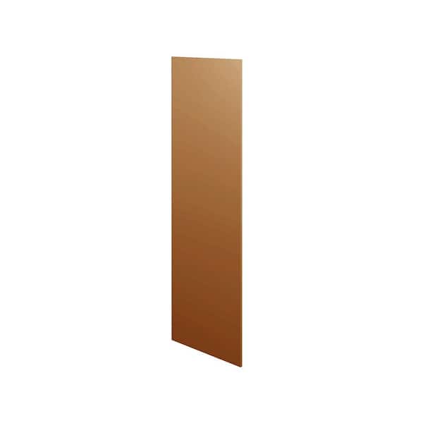 Amherst Shaker 0.75 in. W x 96 in. H x 30 in. D in Walnut Refrigerator End Panel in Assembled Pantry