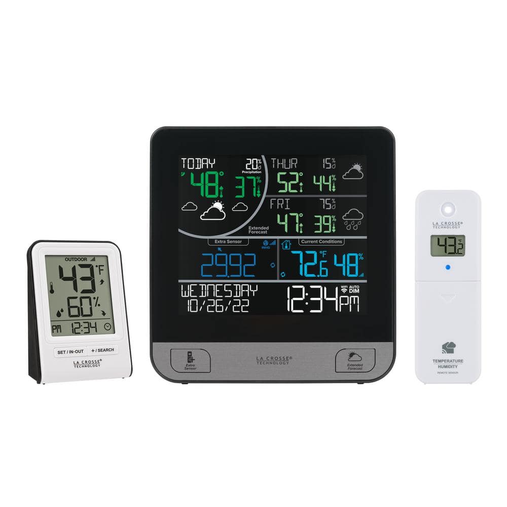 La Crosse Technology Digital Wireless Wi-Fi Weather Station with 3-Day Forecasting and Bonus Display