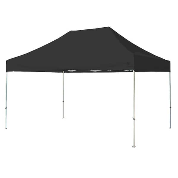 King Canopy Tuff Tent 10 ft. x 15 ft. White Frame Instant Pop Up Tent with Black Cover