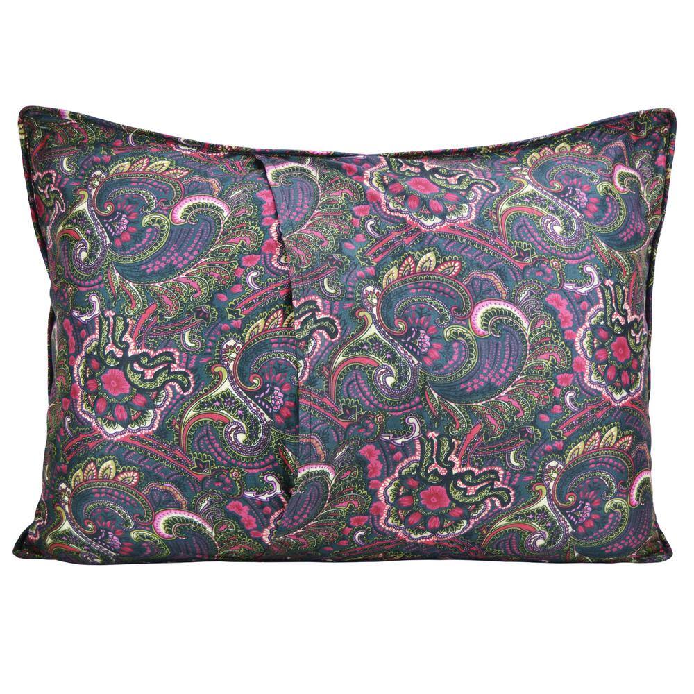 Queen Multicolor Microfiber Reversible Quilt Set