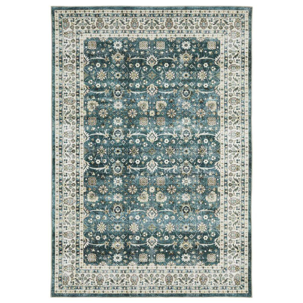 8 ft. x 11 ft. Red, Gold Medallion Washable Area Rug price history on PriceWatchPro