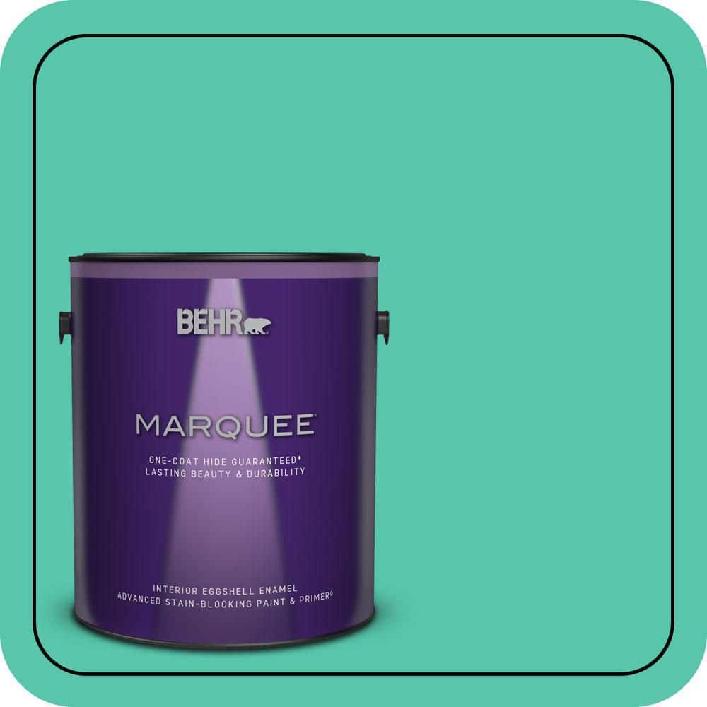 1 gal. #480B-4 Shoreline Green Eggshell Enamel Interior Paint & Primer product image for price tracking