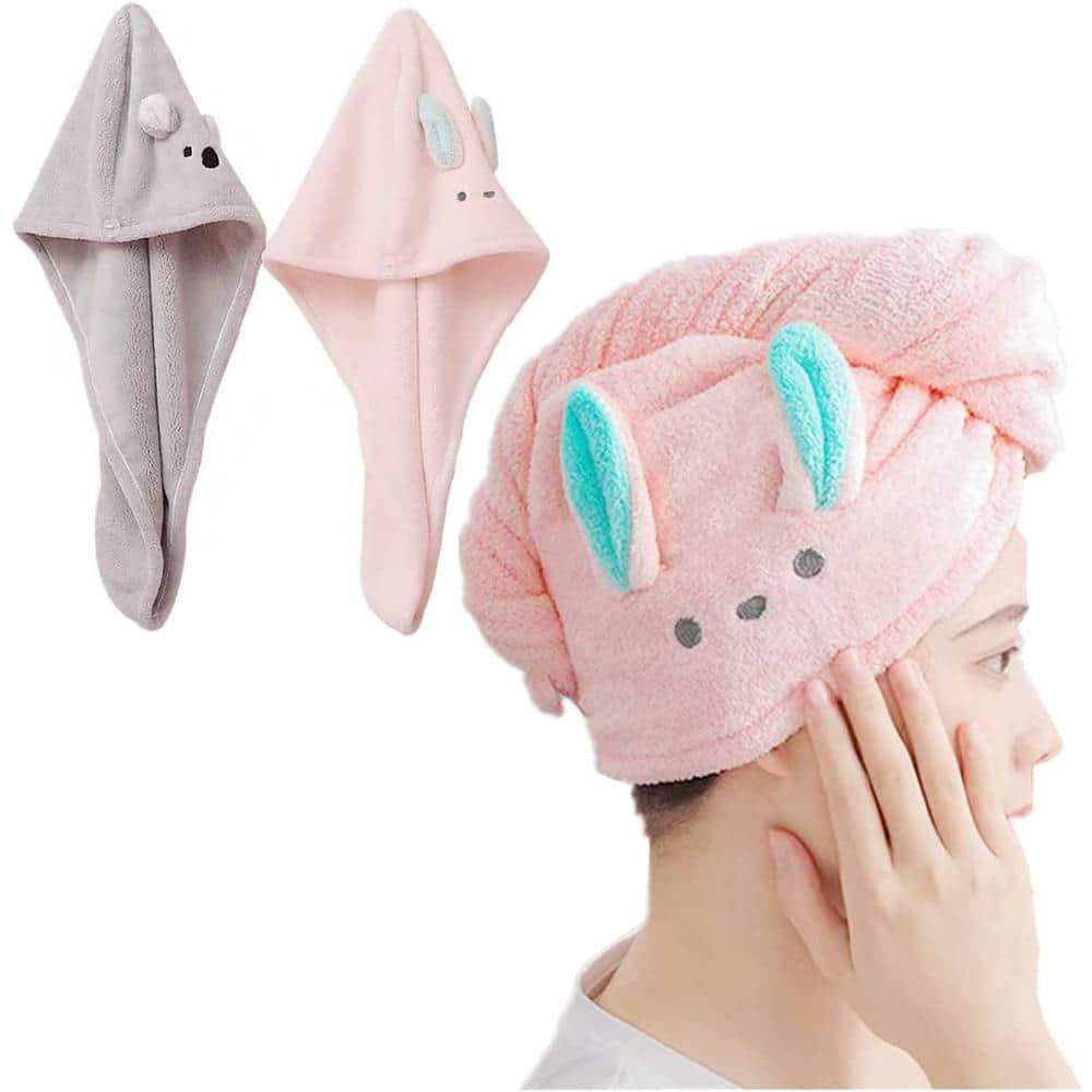 10.08 in. L x 3.9 in. W x 0.08 in. H Microfiber Hair Towel Super Absorbent 