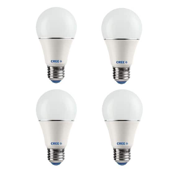Cree 60W Equivalent Soft White (2700K) A19 Dimmable LED Light Bulb (4-Pack)