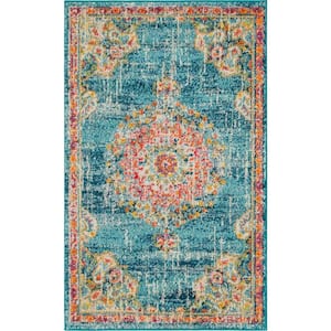 Penrose Alexis Blue 3 ft. 3 in. x 5 ft. 3 in. Area Rug