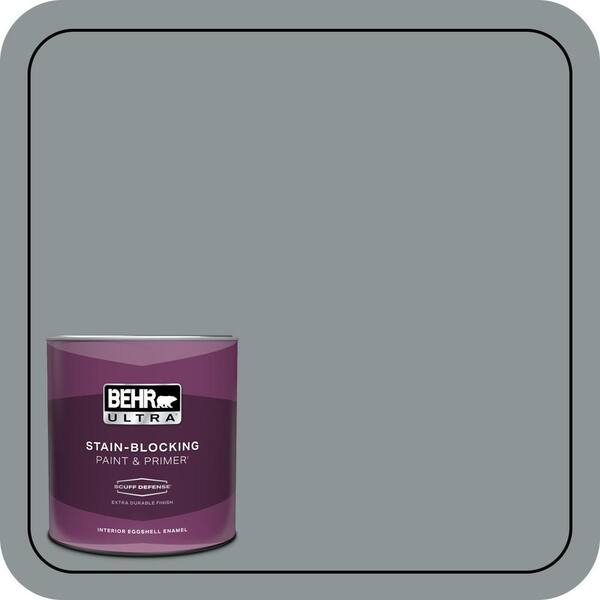 BEHR ULTRA 1 qt. #N450-4 Moonquake Extra Durable Eggshell Enamel Interior Paint & Primer