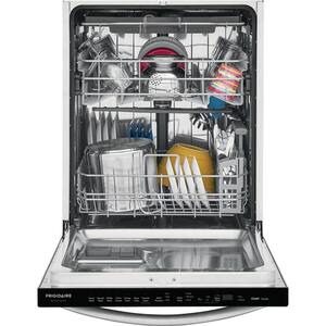 24 in. Smudge Proof Stainless Steel Top Control Built-In Tall Tub Dishwasher with Stainless Steel Tub, 49 dBA