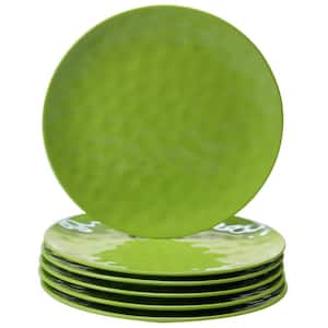 6-Piece Green Dinner Plate Set