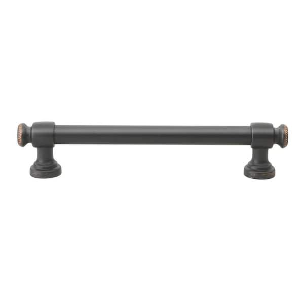 GlideRite 5 in. Center-to-Center Oil Rubbed Bronze Modern Solid Steel Euro Cabinet Bar Pull (10-Pack)