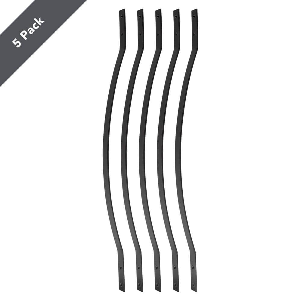 3/16 in. x 1 in. x 32-1/4 in. Black Aluminum Arc Baluster (5-Pack) price history on PriceWatchPro