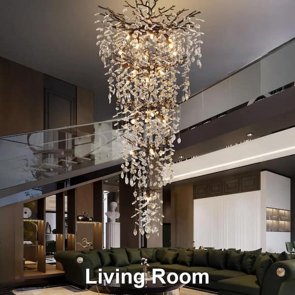 YUYI Modern Chandelier 30 in.18-Lights Black Chandelier for Dining YUYI Modern Chandelier 30 in.18-Lights Black Chandelier for Dining