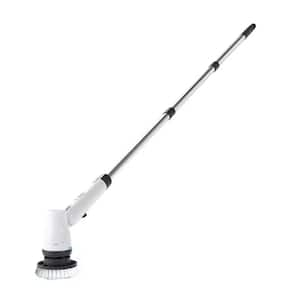 Electric Spin Scrubber Cordless Cleaning Brush with 7-Replaceable Brush Heads & Adjustable Extension Handle for Bathroom