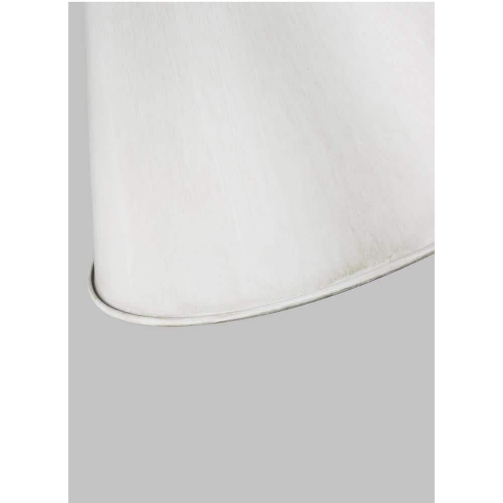 Elegant Gordon Small Pendant in Antique White and Satin Bronze