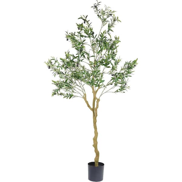 StyleWell 4.17 ft. Indoor Artificial Olive Tree 24133 - The Home Depot