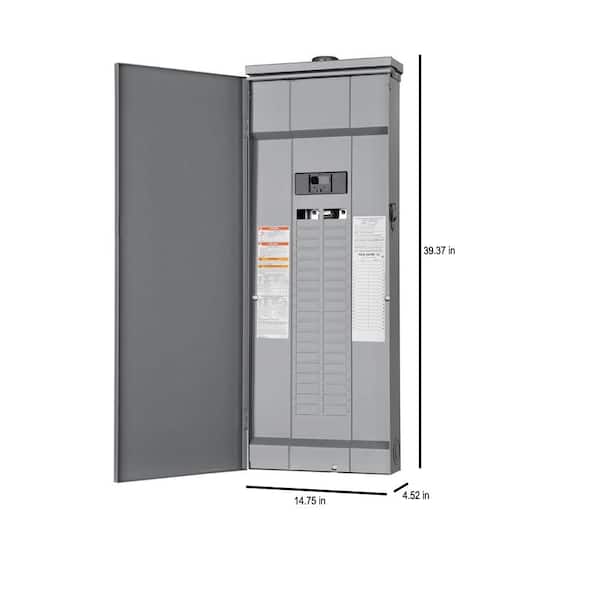 Square D Homeline 200 Amp 40-Space 80-Circuit Outdoor Main Breaker