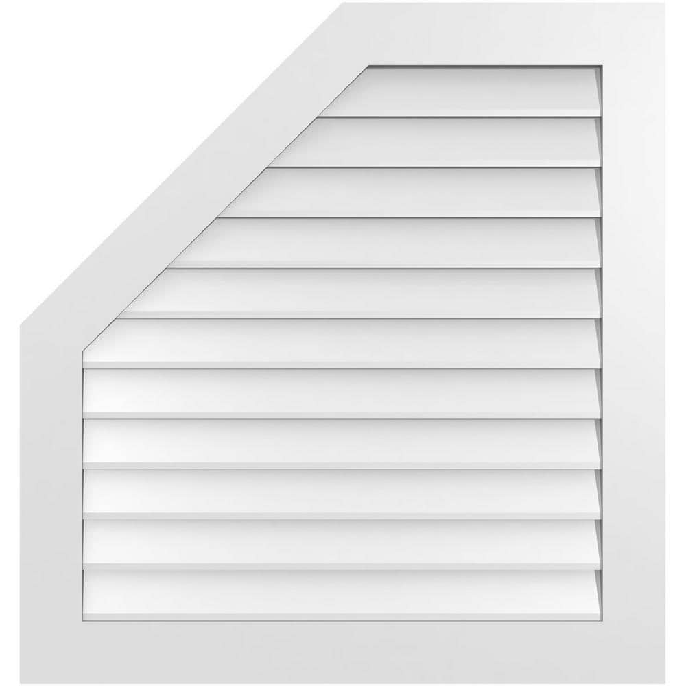 36 in. x 38 in. Octagonal Surface Mount PVC Gable Vent: Decorative with Standard Frame price history on PriceWatchPro
