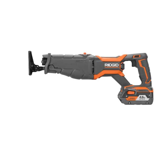 RIDGID - 18V Lithium-Ion Cordless 5-Tool Combo Kit with (2) 4.0 Ah Batteries, 18V Charger and Contractor's Bag