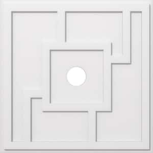 1 in. P X 11 in. C X 32 in. OD X 4 in. ID Knox Architectural Grade PVC Contemporary Ceiling Medallion