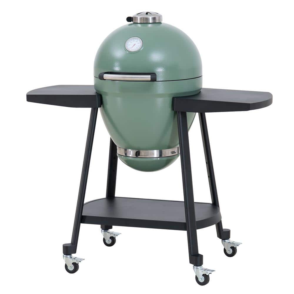 SunJas Edelstahl Klappgrill Holzkohlegrill, BBQ Grill Doppel Grillfläche 34x21.5 cm, Tischgrill Campinggrill für Outdoor Kochen, Camping und Picknick