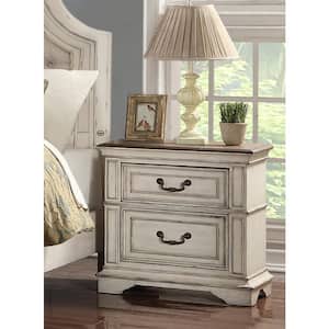 New Classic Furniture Anastasia Antique White 2-drawer Nightstand