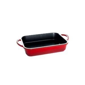 Rachael Ray NITRO Cast Iron Roasting Lasagna Pan/Baking Dish,  Roaster/Rectangular, 9 Inch x 13 Inch, Agave Blue