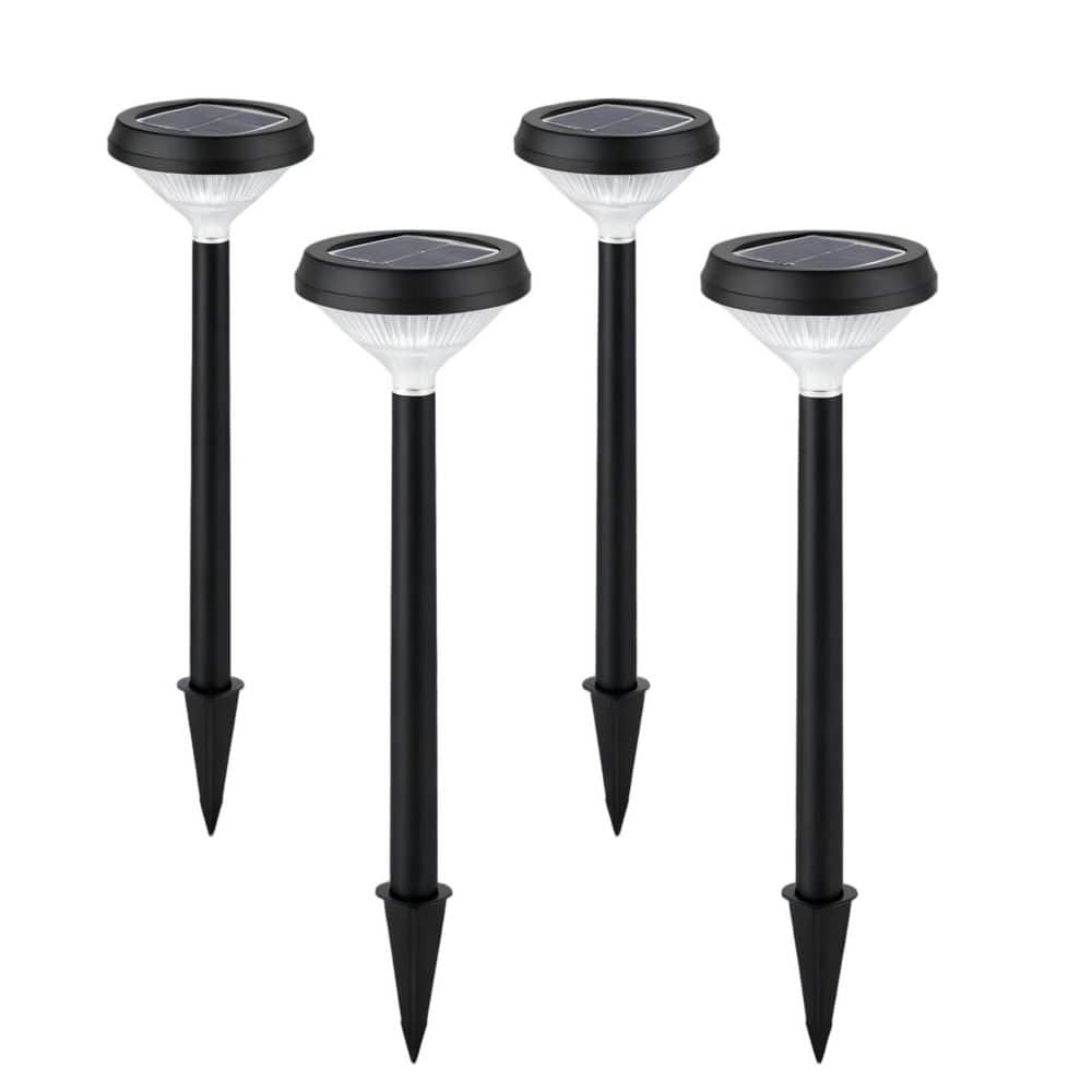 T-SUNUS 4 Pack Solar Spot Lights - Outdoor Garden Solar Landscape Lights, 3000k Daylight, IP65