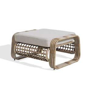 Arsterie Aluminum Outdoor Ottoman with Cushion