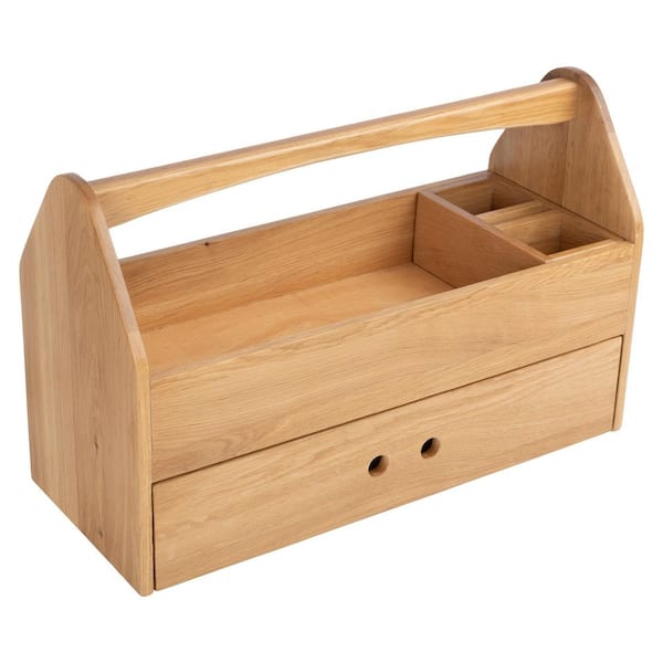 22in L x 9in W Wood Tool Box Caddy