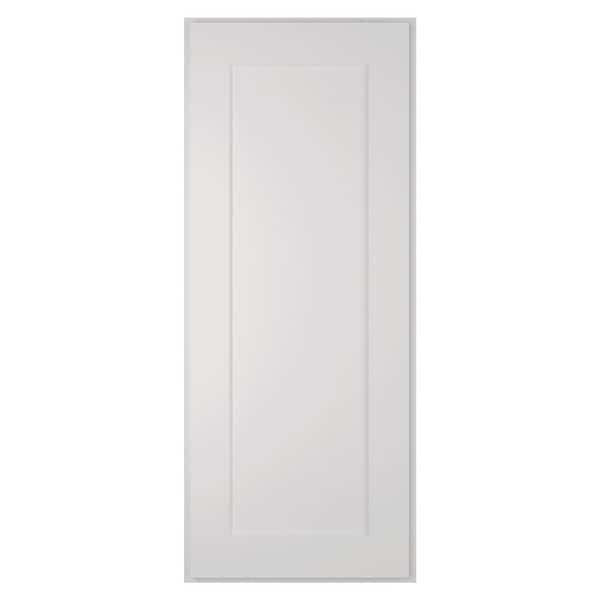 HOMEIBRO 15 in. W x 12 in. D x 36 in. H in Shaker Dove Plywood Ready to Assemble Wall Cabinet 1-Door 2-Shelves Kitchen Cabinet