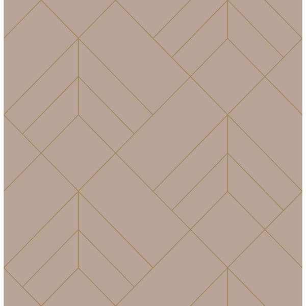 A-Street Prints Sander Light Pink Geometric Wallpaper Sample