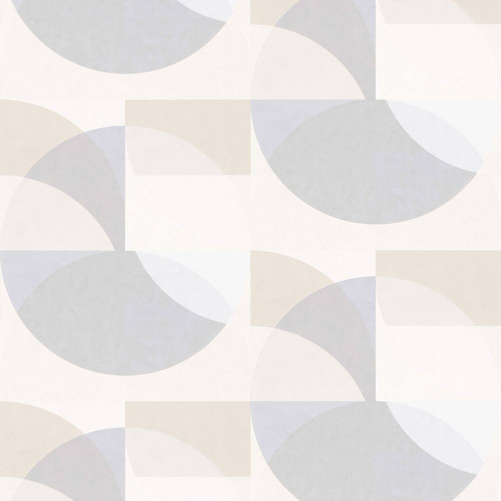 Elle Decor ELLE Decoration Collection Light Grey/Beige Circle Graphic