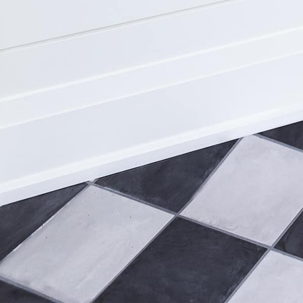 Alexandria Moulding 3/8 in. D x 1-1/4 in. W x 84 in. L MDF Primed Wood Stop Moulding Pack (10-Pack)