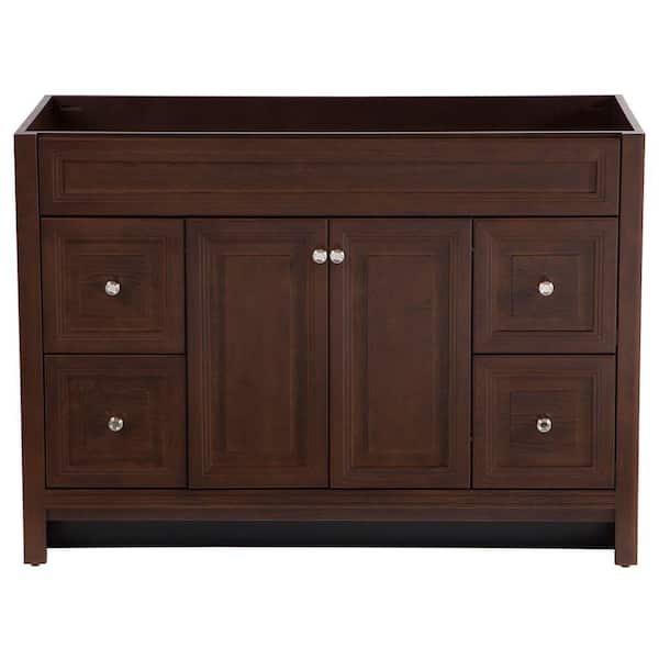 Home Decorators Collection Brinkhill 48 In W X 34 In H X 22 In D Bath Vanity Cabinet Only In Cognac Bwsd4821 Cg The Home Depot