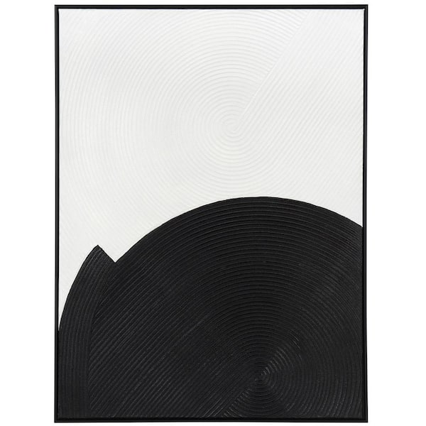 StyleCraft 1-Piece Framed Graphic Print Abstract Poster Art Print 39 in. x 30 in.