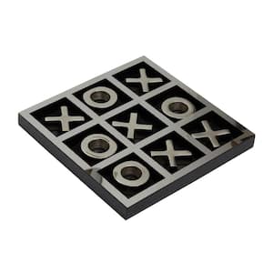 Silver Aluminum Tic Tac Toe Game Set