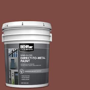 5 gal. #PFC-02 Brick Red Semi-Gloss Direct to Metal Interior/Exterior Paint
